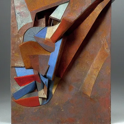 Image similar to abstract sculpture, by max ernst,