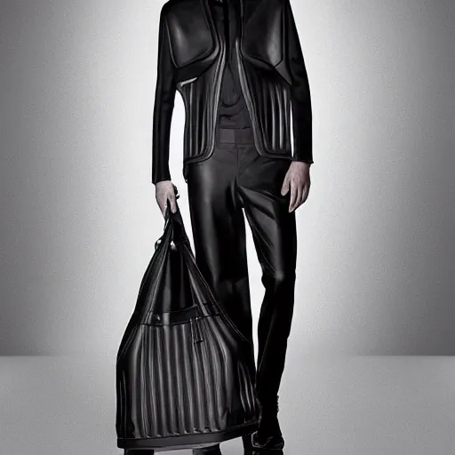 Image similar to giger hugo boss high fashion