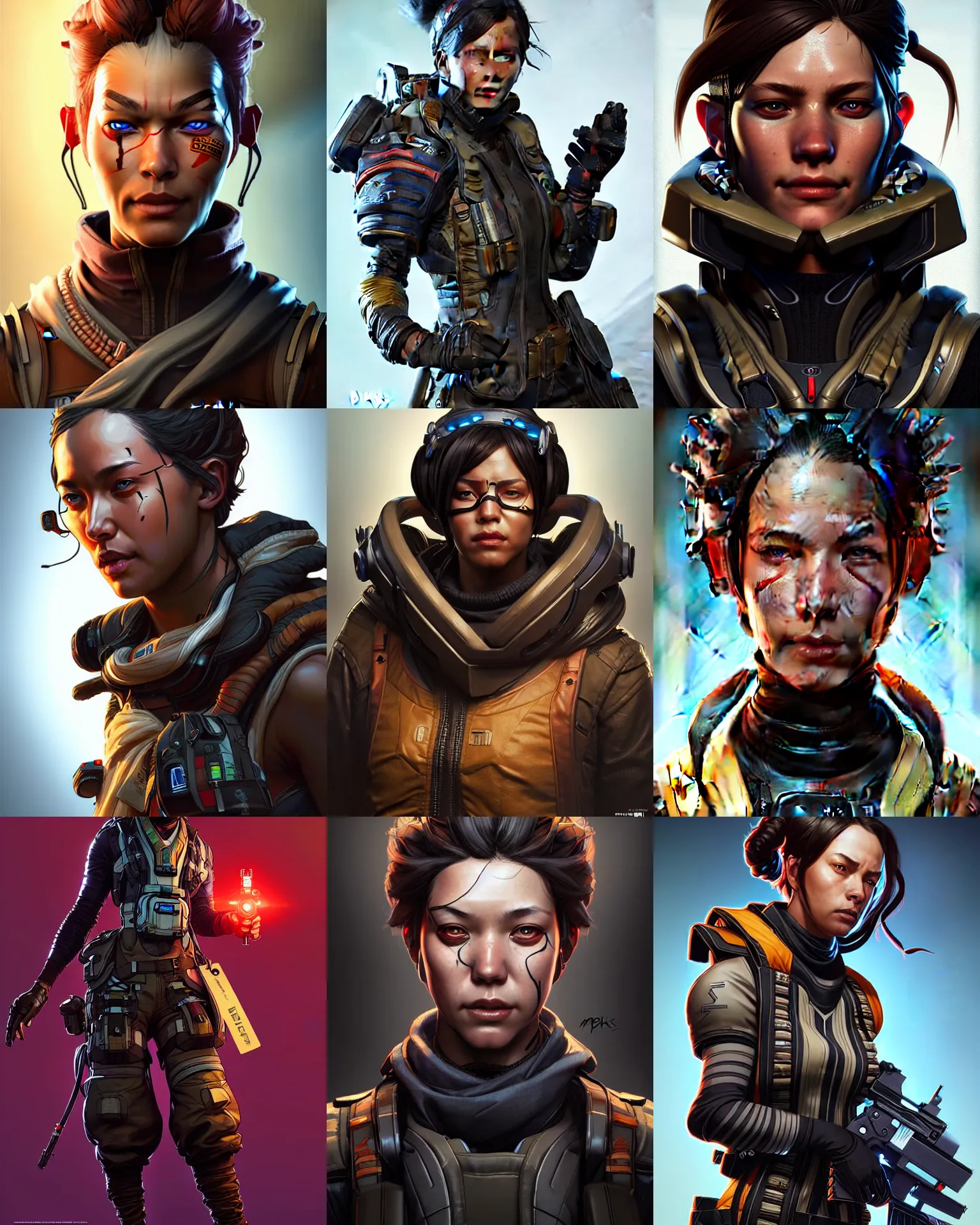 Prompt: sins as an apex legends character digital illustration portrait design by, mark brooks and brad kunkle detailed, gorgeous lighting, wide angle action dynamic portrait