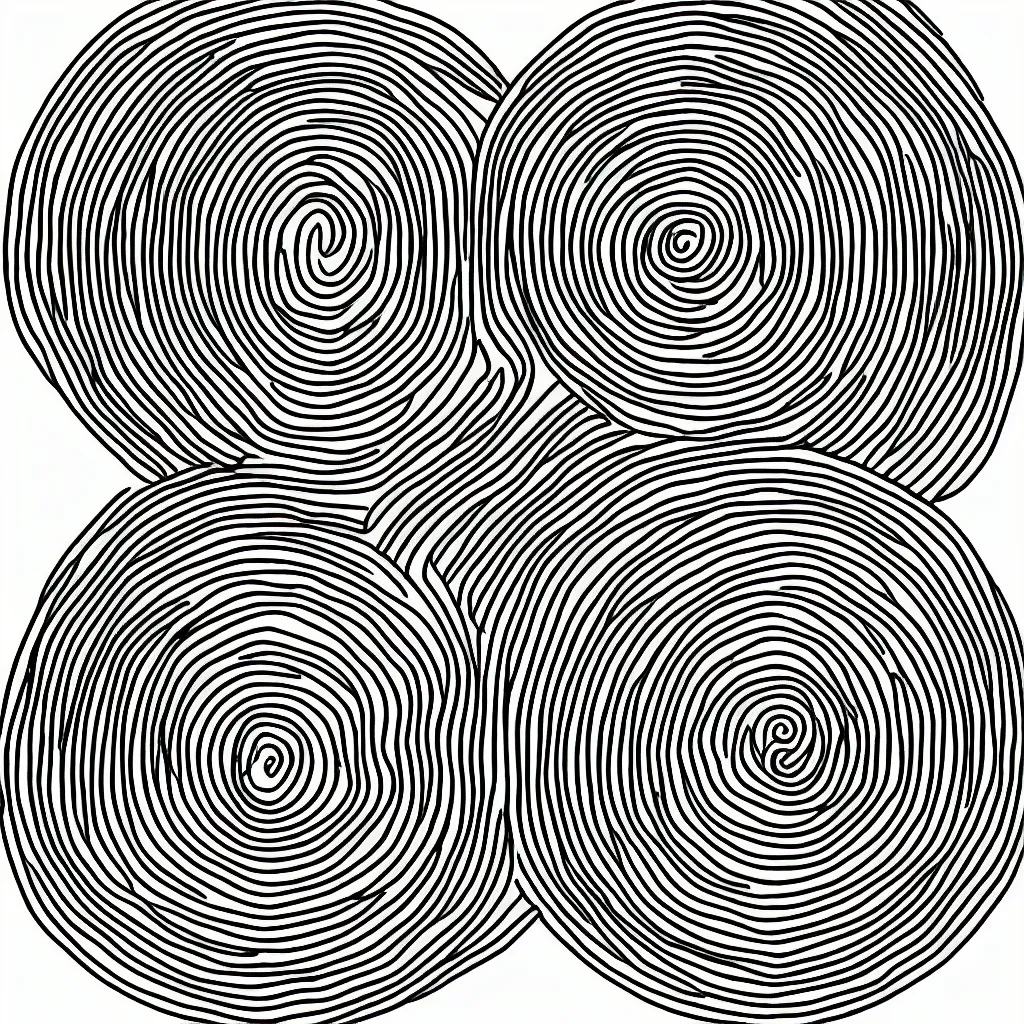 Image similar to a perfect circle, line drawing, very consistent 1 pt line, black and white