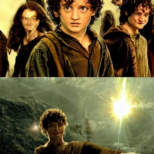 Image similar to alternate universe where frodo didn't destroy the ring