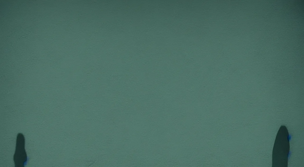 Prompt: teal green shadow on the wall 5 5 mm photography footage