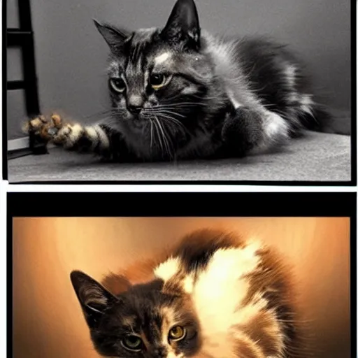 Image similar to Schrödinger's cat being both dead and alive, top image of all time on /r/FanstasticalCreatures subreddit