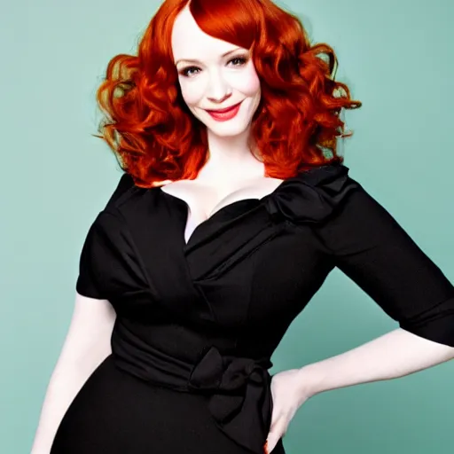 Image similar to christina hendricks photoshoot as seen on'only secretaries'website