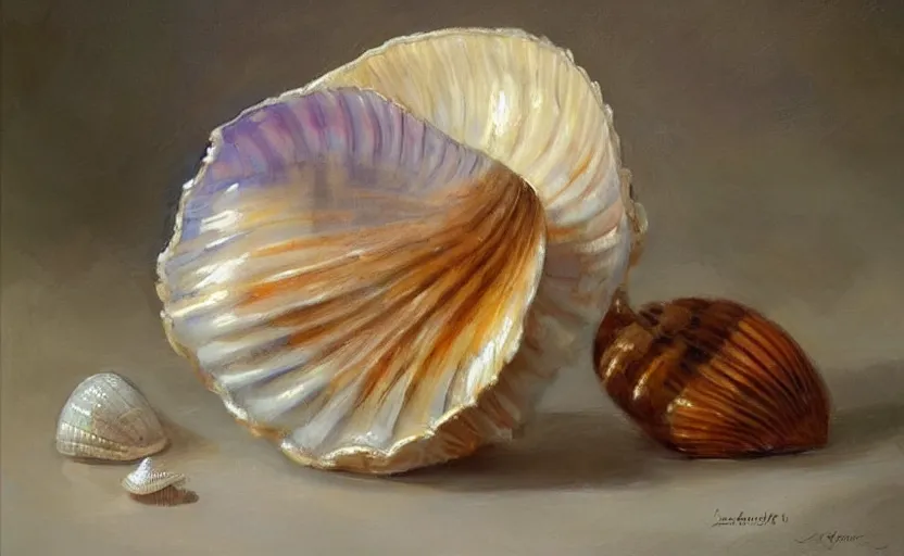 Image similar to Beautiful alchemy seashell. By Konstantin Razumov, highly detailded