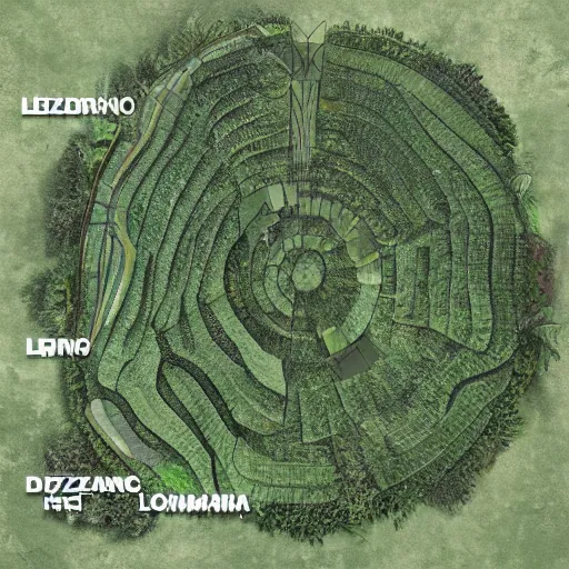 Image similar to an architectural plan of a labyrinth of the deforestation in amazona crisis, 1 : 1 0 0 scale