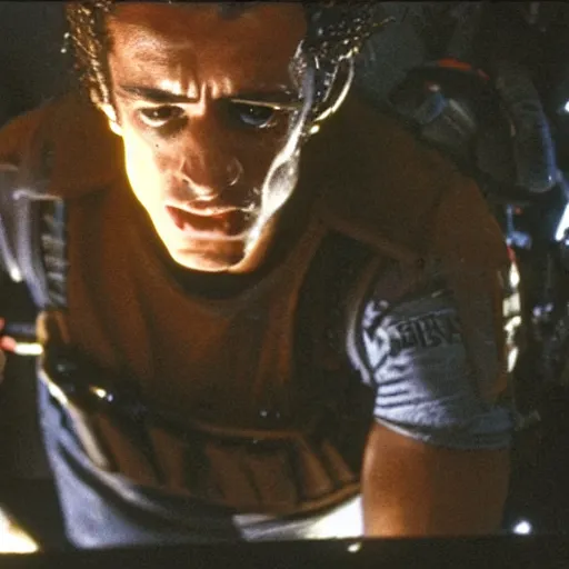 Image similar to Mariano Rajou in the movie Aliens, cinematic still