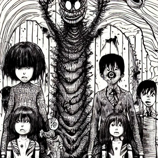 Placeit -  Thumbnail Generator with a Horror Anime Theme Inspired by  Junji-Ito Manga