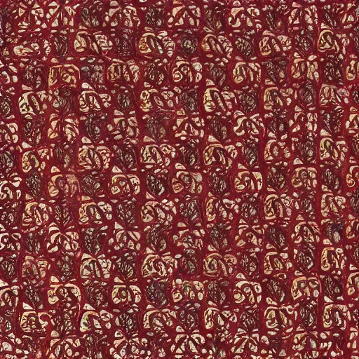 Image similar to kashmiri paisley design in maroon and beige colors n -9