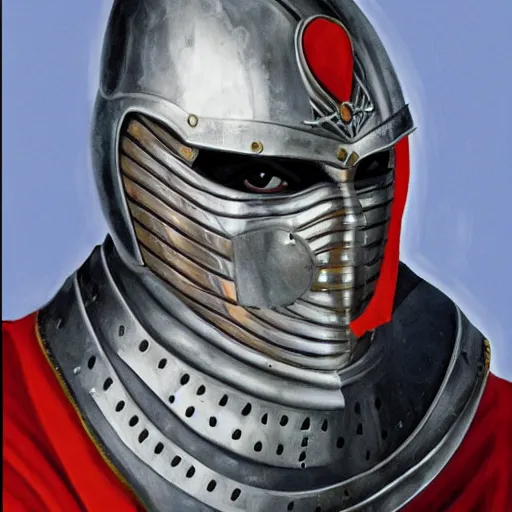 Prompt: Emmanuel Macron, in medieval armor, high detail, realistic,