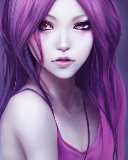 Image similar to beautiful portrait of a Model who looks like Rize Kamishiro, Tokyo Ghoul character design by Ross Tran, artgerm detailed, soft lighting