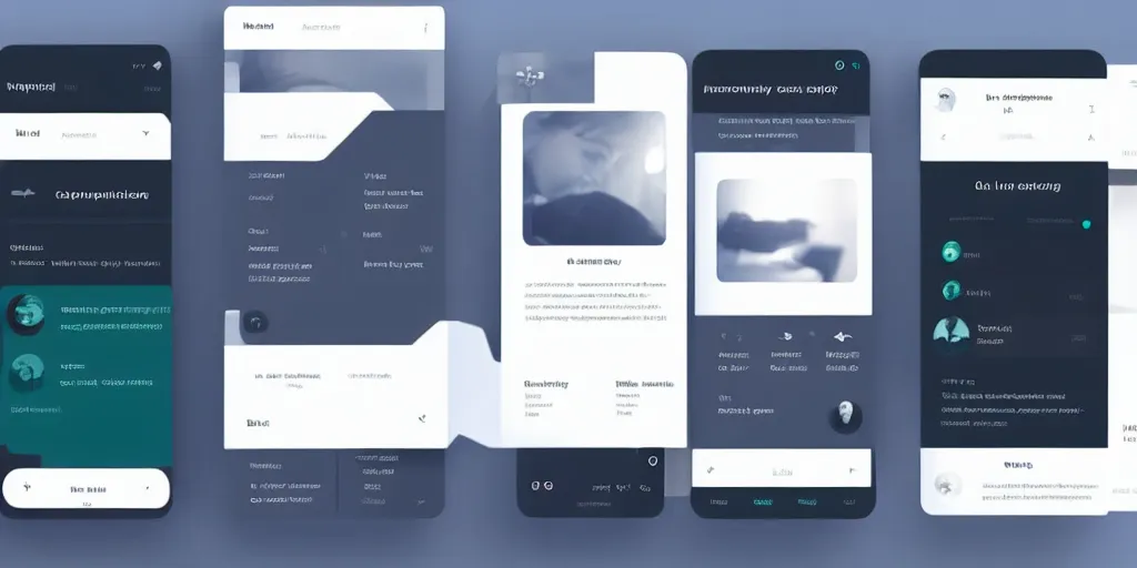 Prompt: a minimalist ui application design, interface design, h. u. d. design, web design.