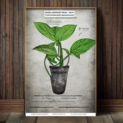Image similar to walter white botanical poster