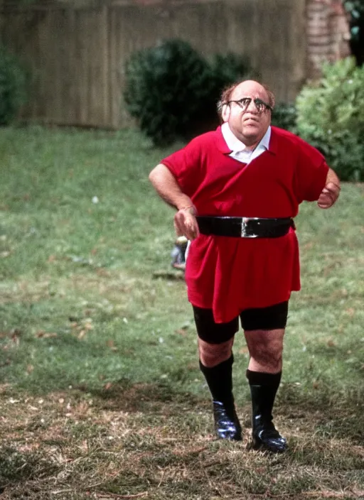 Image similar to danny devito as robin