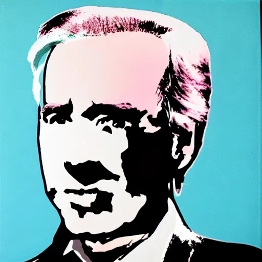 Prompt: andy warhol Joe Biden