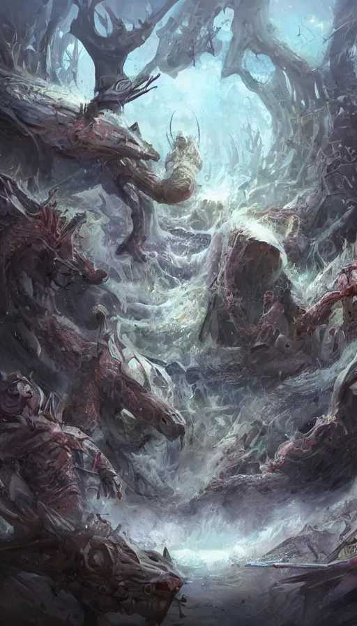 Image similar to The end of an organism, by D&D Concept Artists