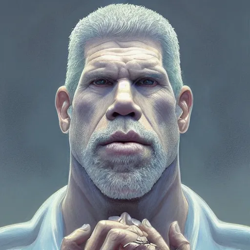 Prompt: symmetry!! portrait of ron perlman, intricate, elegant, highly detailed, digital painting, artstation, concept art, smooth, sharp focus, illustration, art by artgerm and greg rutkowski and alphonse mucha