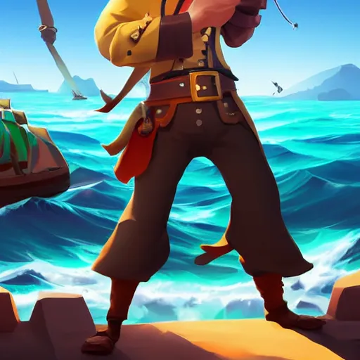 Image similar to painting jack the pirate on sea of thieves game avatar hero smooth face median photoshop filter cutout vector behance hd by jesper ejsing, by rhads, makoto shinkai and lois van baarle, ilya kuvshinov, rossdraws, illustration, art by ilya kuvshinov and gustav klimt