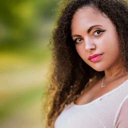 Image similar to photograph portrait of Marjorie Taylor Greene, sigma 85mm f/1.4, 4k, depth of field, high resolution, 4k, 8k, hd, full color