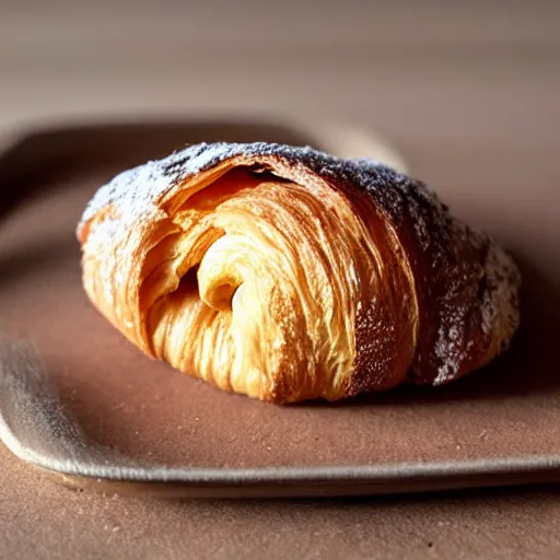 Prompt: a croissant with a hole