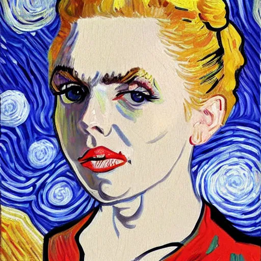 Image similar to lexi belle painting by van gogh