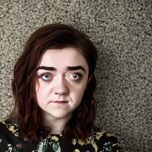 Image similar to portrait of maisie williams in surabaya today, f/3.5, ISO 100