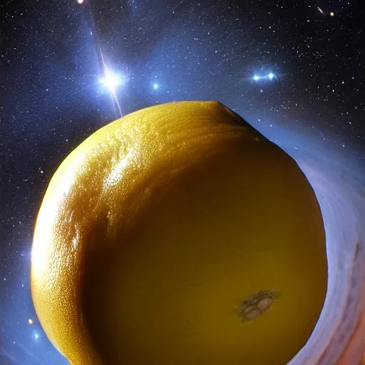 Image similar to planet lemon, photo by hubble telescope