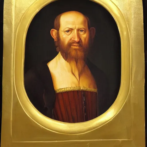 Prompt: a renaissance style portrait painting of TheGrefg