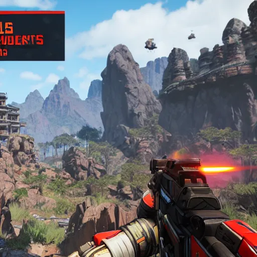 Image similar to A screenshot from Apex Legends