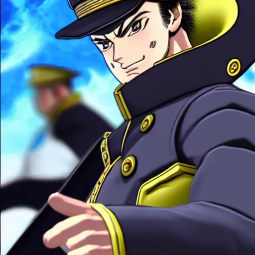 Prompt: jotaro playing genshin impact, photo realistic,