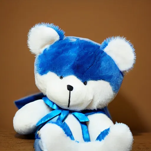 Image similar to a blue cute cat teddy bear