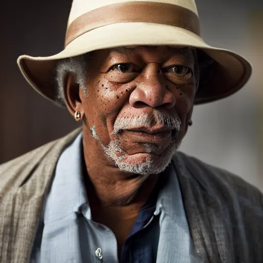 Prompt: still morgan freeman in peacky blinders