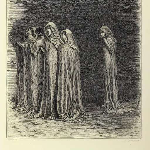 Image similar to gustave dore etching