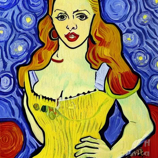 Image similar to lexi belle painting by van gogh