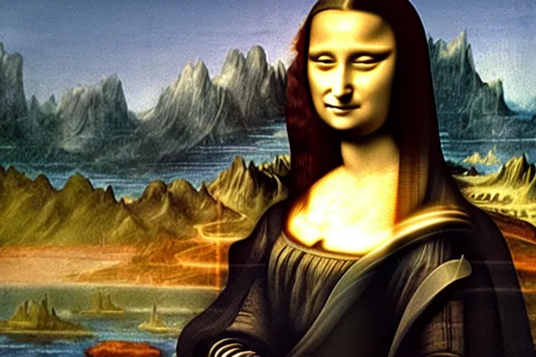 Prompt: darth vader!!! as!!!! mona lisa!!!