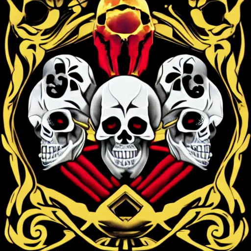 Image similar to skull bafshar, petros death emblem