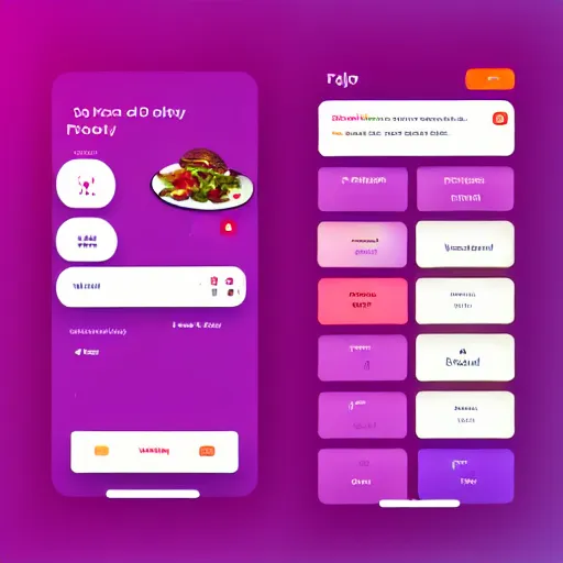 Image similar to UI framework of home screen for a Food delivery app