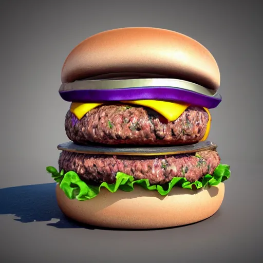 Prompt: burger, mega realistic