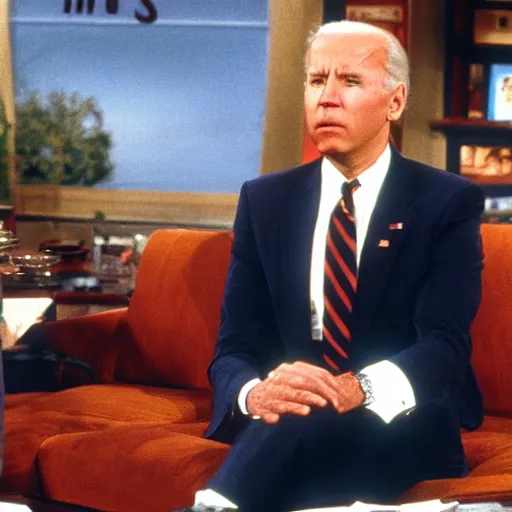 Image similar to still of joe biden starring in seinfeld