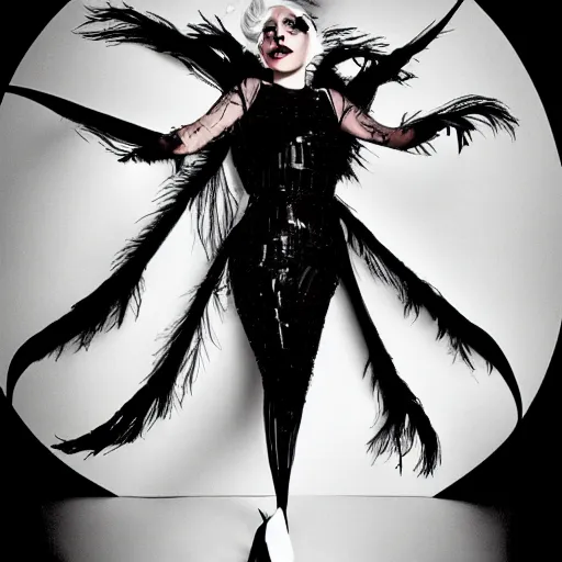 Prompt: lady gaga by tim burton