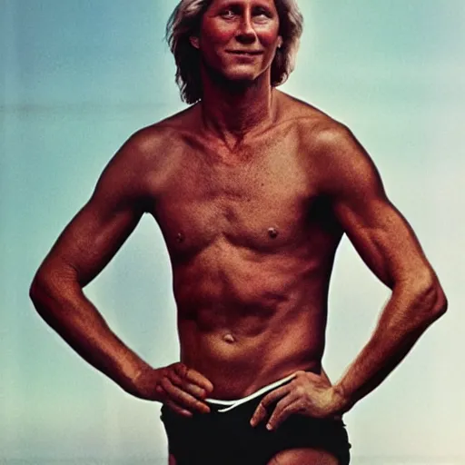 Image similar to a annie leibovitz portrait of bjorn borg