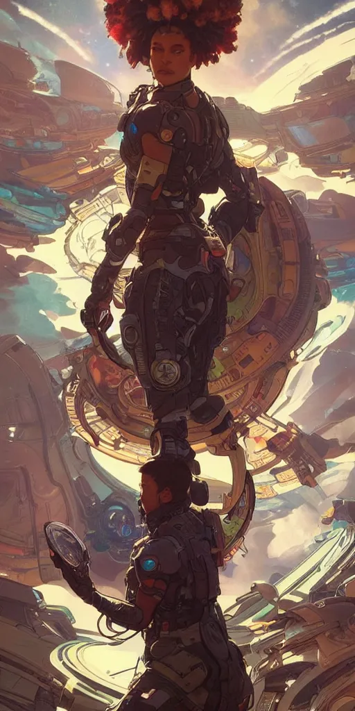 Prompt: spatial cosmos space and planets, apex legends, epic lighting, sketch illustration, ultra detailed, art by artgerm and greg rutkowski and alphonse mucha