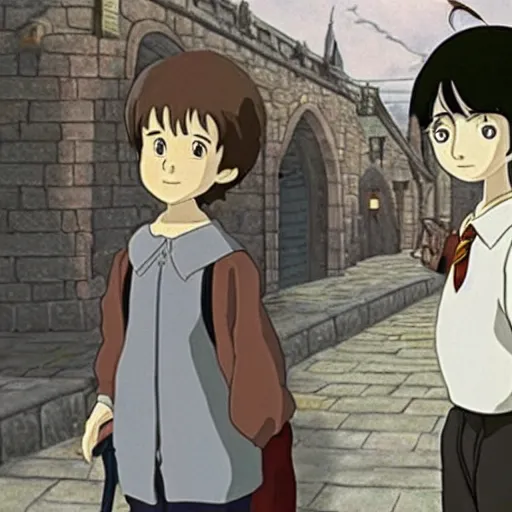Image similar to A still of harry potter in Spirited Away (2001)