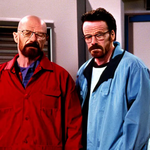 Image similar to walter white starring in a 1990s sitcom, 15mm