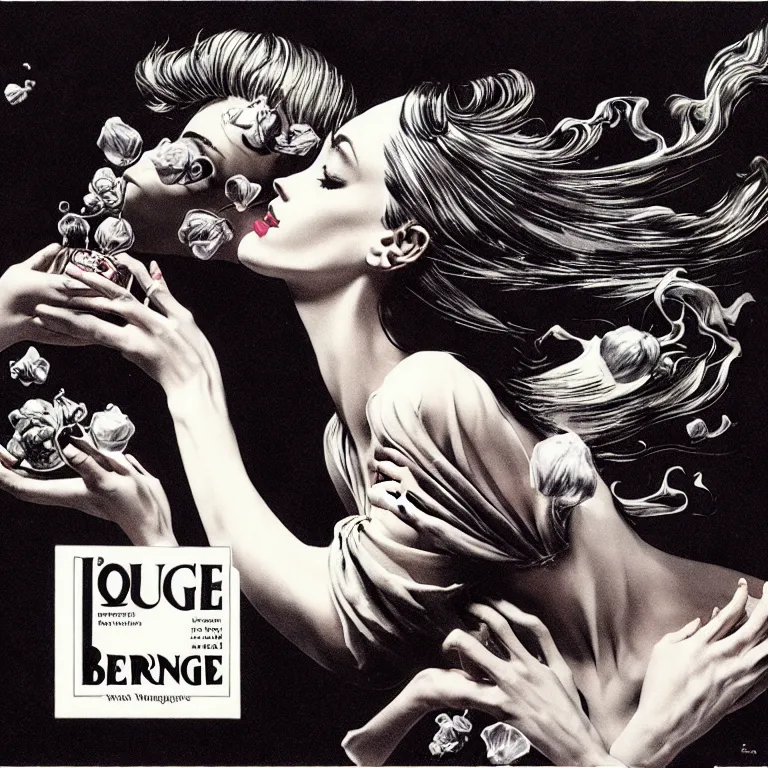 Image similar to fragrance advertising campaign by bernie wrightson