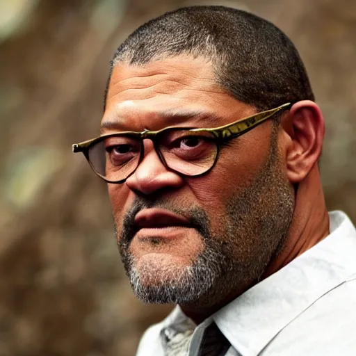 Image similar to laurence fishburne as a burnt fish