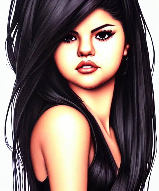 Image similar to portrait of Selena Gomez by Artgerm