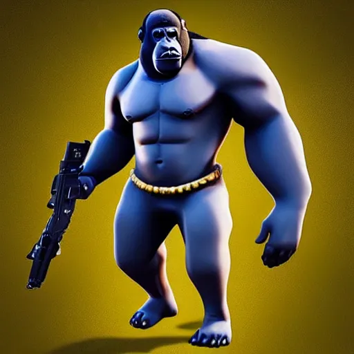 Prompt: “Harambe in Fortnite”