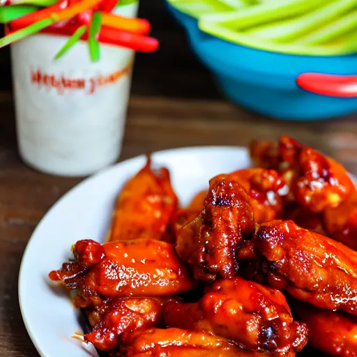 Prompt: hot wings recipe