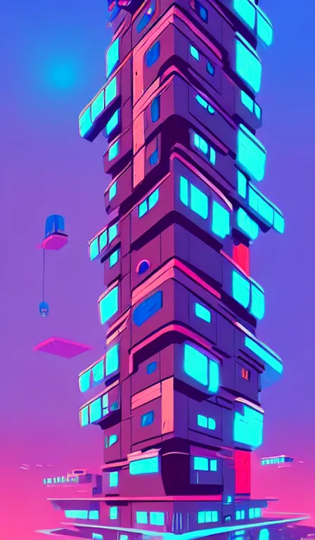 Image similar to lush solarpunk futuristic apartment complex, digital concept art by anton fadeev and marc simonetti, trending on artstation